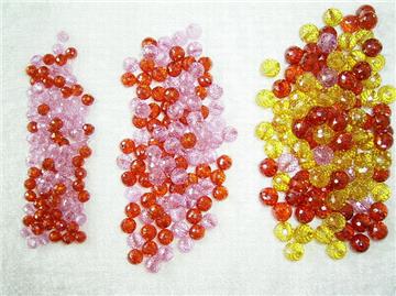 4mm to 10mm cubic zirconia (CZ) faceted beads, with a hole end to end