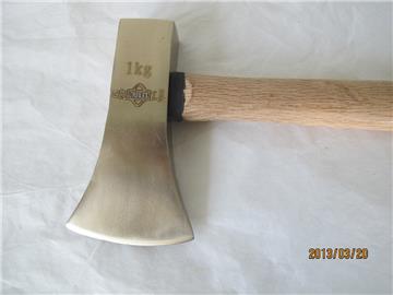 Non sparking anit-explosion Axe Wooden Handle 0.6kg Al-cu Safety hand tols