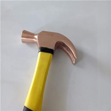 Claw Fiber Handle 450g Be-cu Non sparking Hammer safety tools