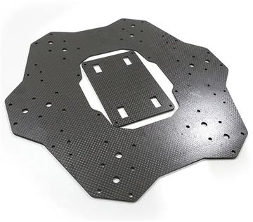 Customized UAV carbon board machining cutting drilling slotting CNC carbon fiber board