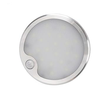 Round Under Cabinet Light 3w 12v With Pir Ir Have Wave Motion Sensor Switch Surface Mount Aluminum Low Voltage Plug In Hot Sell