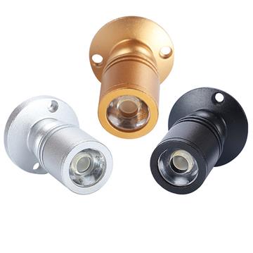 RGB 7 Colors Jewelry Spotlight Cabinet Lamp 1.5w LED Mini Surface Mounted Light Puck Work Lights With Remote Control