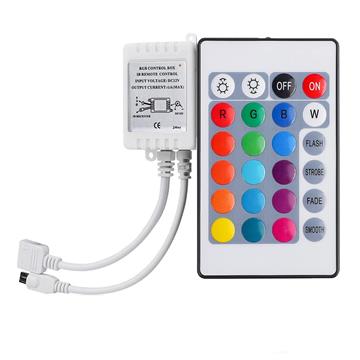 LED RGB Controller Control IR FB 24 keys white 12V For RGB LED Light Strip Light Electronic Hobby Kit Multipurpose Controller