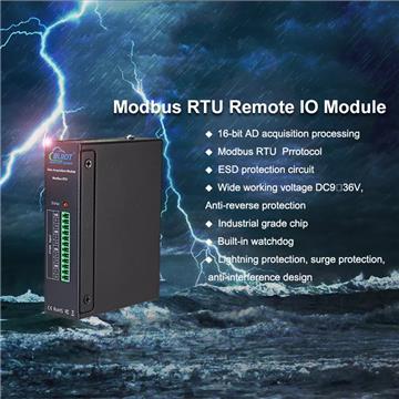 4AI + 4PT to RS485 multiple combination Modbus RTU Remote I/O System