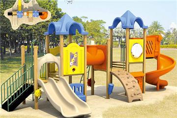 Outdoor children's slide playground safe and assured home Rotomolding