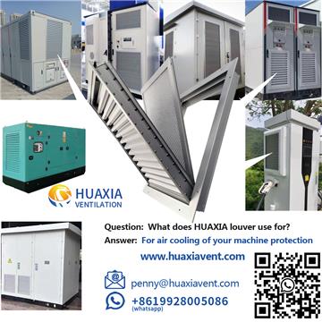 IP43-IP65 selection dust filter louver for air cooling of outdoor energy equipment