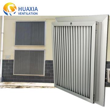 IP43-IP65 selection dust filter louver for air cooling of generator room